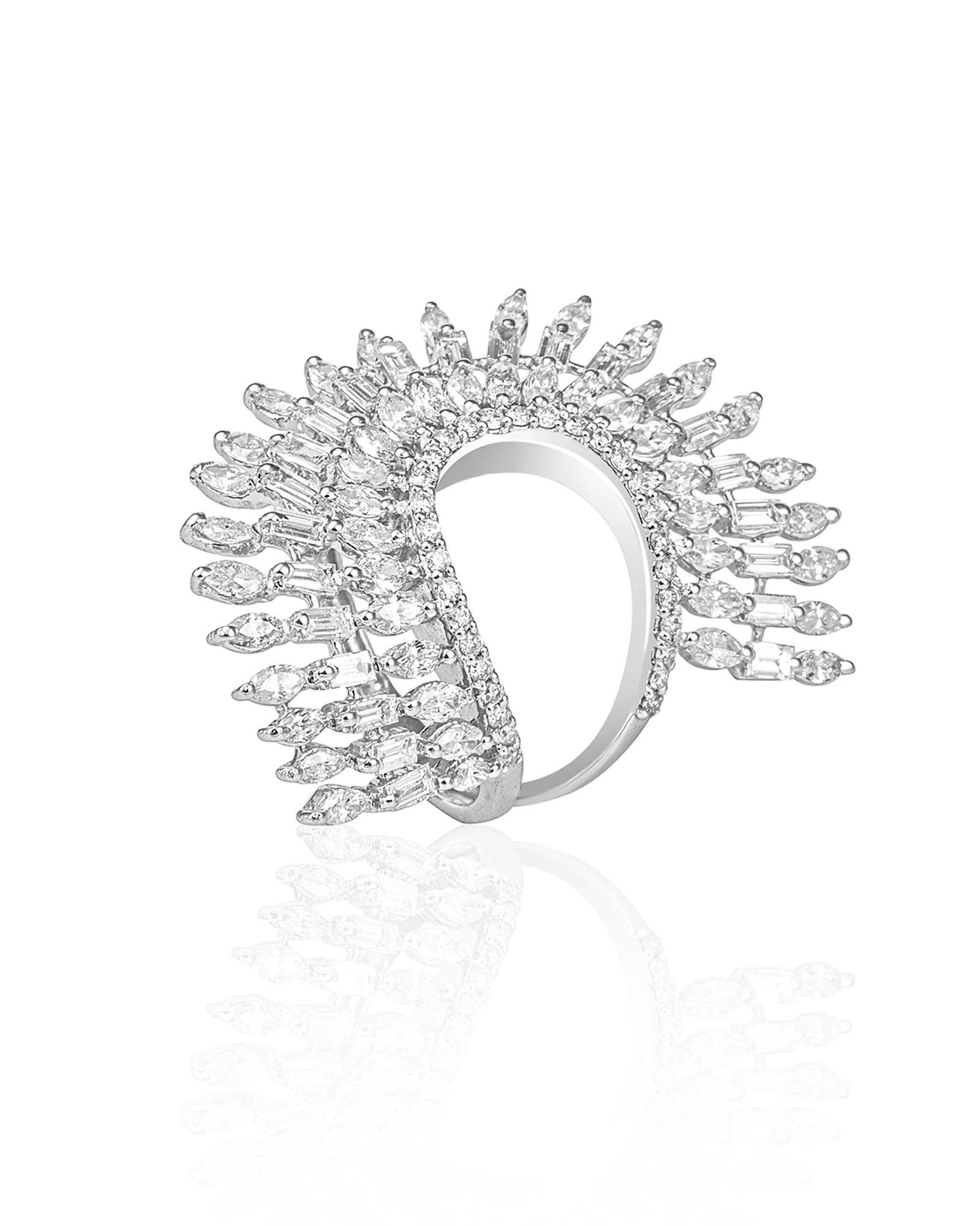 La DiaMantés | Diamond Phoenix Crown Ring